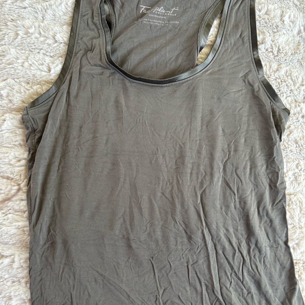 Women's Olive PJ Tank Top
